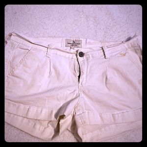Abercrombie and Fitch white shorts